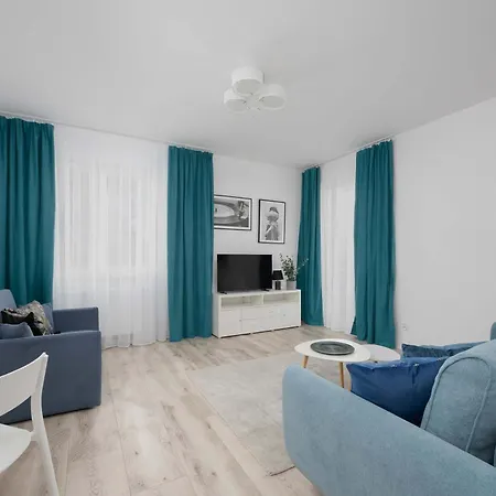 Apartment Blue In With Desk For Remote Work And Parking By Renters