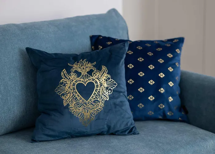 Apartment Blue In With Desk For Remote Work And Parking By Renters Warsaw