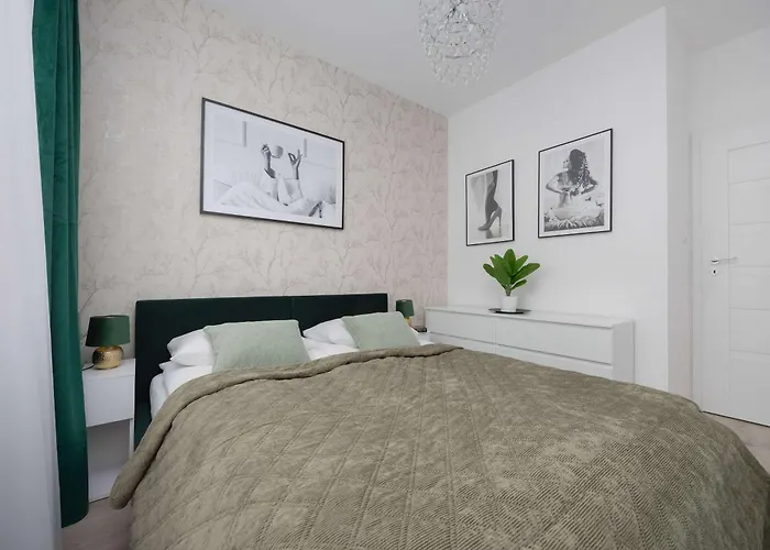 Blue In With Desk For Remote Work And Parking By Renters Apartment Warsaw